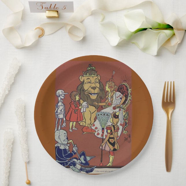 Prato De Papel Assistente de Placa de Papel Oz (Casamento)