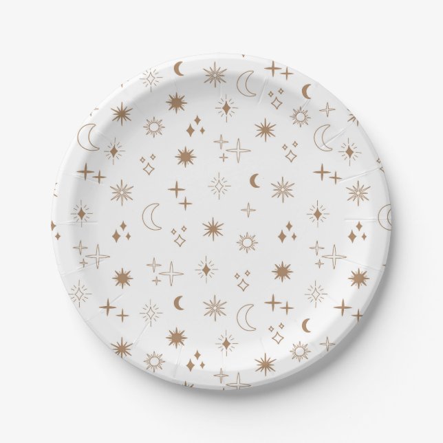 Prato De Papel Astrology Star Pattern (Frente)