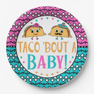 Prato De Papel Ataque do Taco 'um bebê! O género revela placas