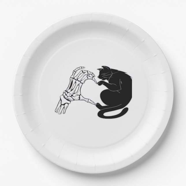 Prato De Papel Até que a Morte os Gatos nos Separe Clássico (Frente)
