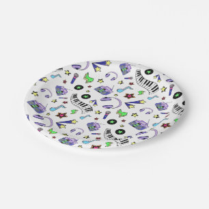 Prato De Papel Aumente a música