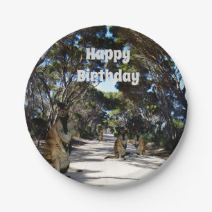 Prato De Papel australiana Wallaby Road, Paper Plates