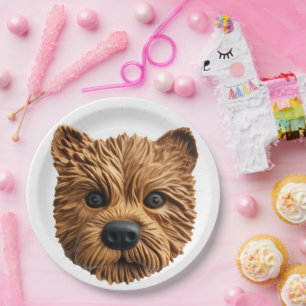 Prato De Papel Australiano Terrier Dog 3D Inspirado