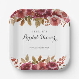 Prato De Papel Autumn Rustic Brunch & Bubbly Bridal Shower