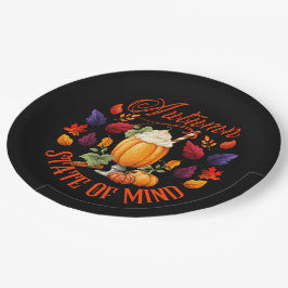 Prato De Papel Autumn State Of Mind Black