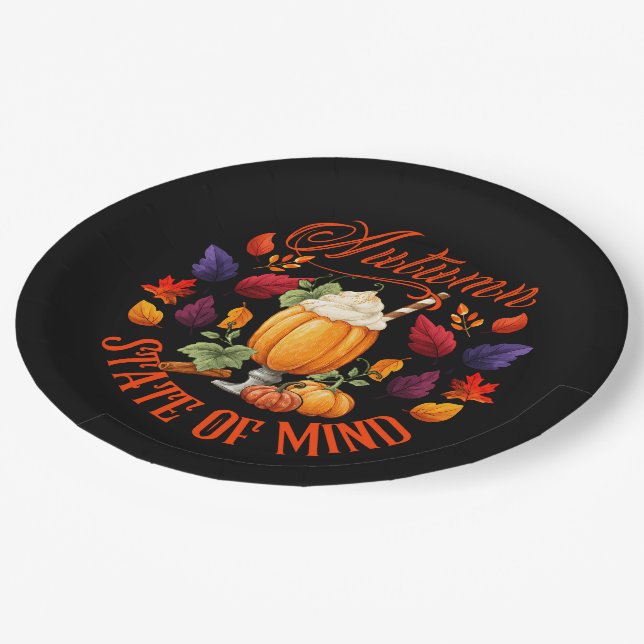 Prato De Papel Autumn State Of Mind Black (Inclinado)