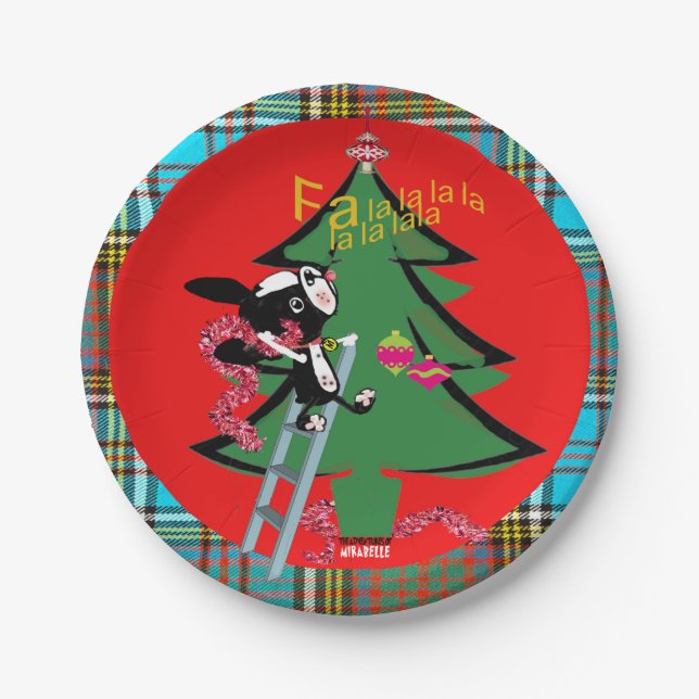 Prato De Papel Aventuras da placa do mirabelle holidayz18 (Frente)