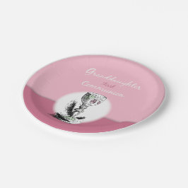 Prato De Papel Avô, 1ª Comunhão, Rosa, Chalice
