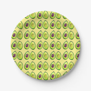 Prato De Papel Avocado Green Vegan Foodie Vegeterian Foodie
