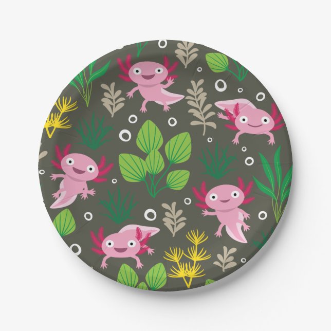 Prato De Papel Axolotl Paper Plate (Frente)