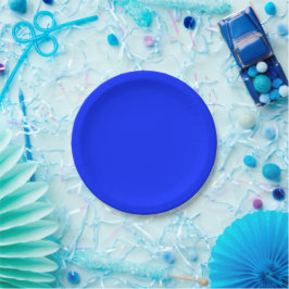 Prato De Papel Azul vibrante