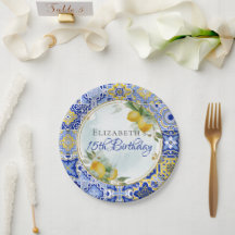 Azulejos Amarelos Italianos Limões Citrus Dourado 