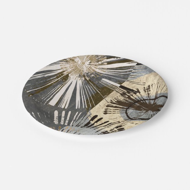 Prato De Papel Azulejos de explosão I (Inclinado)