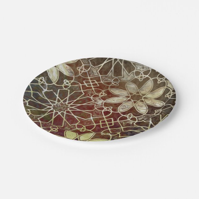 Prato De Papel Azulejos Místicos II (Inclinado)