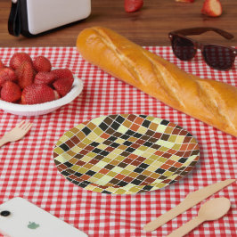 Prato De Papel Azulejos piscinas, Azulejos Mosaicos Castanhos, Pa