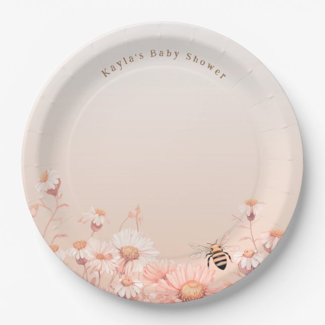 Prato De Papel Babee Babyshower Papelada (Frente)