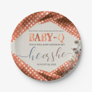Prato De Papel Baby q Gender Reveal