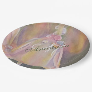 PRATO DE PAPEL BABY REVELAR MONOGRAMA DA FESTA DO CHÁ