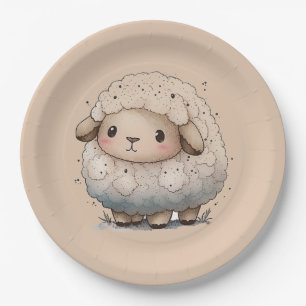 Prato De Papel Baby Sheep