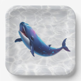 Prato De Papel Baby Whale Platter