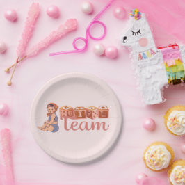 Prato De Papel babyshower da equipe