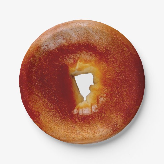 Prato De Papel Bagel  (Frente)