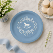 Balanço Preppy Azul Wedgewood Chás de Bebê