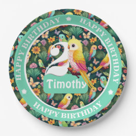 Prato De Papel Balão de Aniversário Personalizado