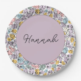 Prato De Papel balão de mama pastel