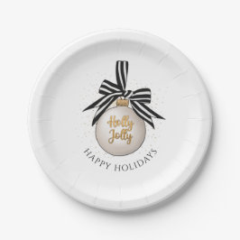 Prato De Papel Balas de Natal Feliz Elegante