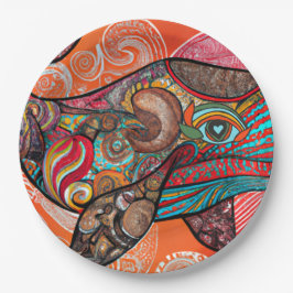 Prato De Papel Baleia Uau