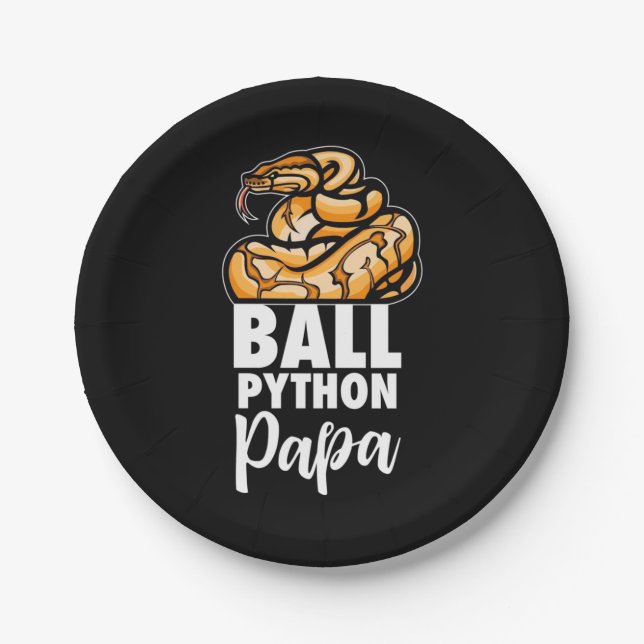 Prato De Papel Ball Python Papa (Frente)
