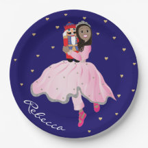 Ballerina Clara Placa de Papel de Cabelo Escuro de