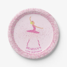 Ballerina Glitter Confetti Aniversário Design