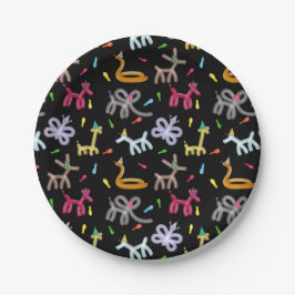 Prato De Papel Balloon Animals Kids Birthday Party Theme