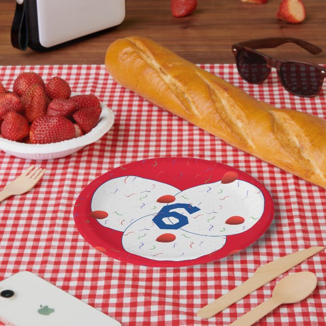 Prato De Papel Balões Brilhantes e Noite de Confetti (Piquenique)