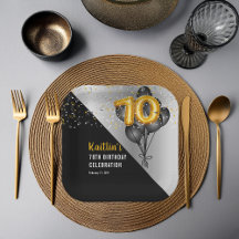 Balões Negros Elegantes | FESTA DE ANIVERSÁRIO DOU