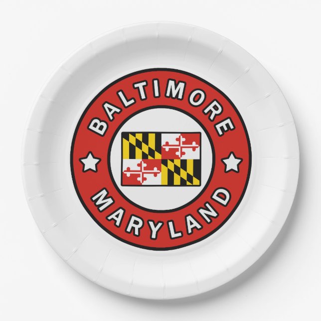 Prato De Papel Baltimore Maryland (Frente)