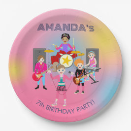 Prato De Papel Banda das garotas de música