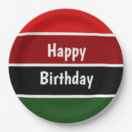 Prato De Papel Bandas Vermelhas E Verdes