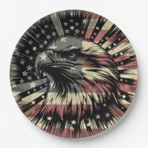 Bandeira Americana Águia Careca Patriótica 