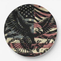 Bandeira Americana Águia Careca Patriótica 