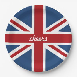 Prato De Papel Bandeira clássica de Union Jack Reino Unido