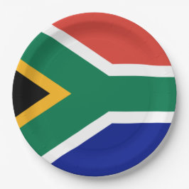 Prato De Papel Bandeira da África do Sul
