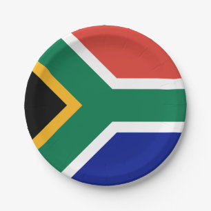 Prato De Papel Bandeira da África do Sul