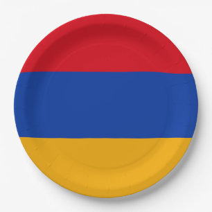 Prato De Papel Bandeira da Armênia