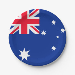 Prato De Papel Bandeira da Austrália