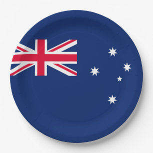 Prato De Papel Bandeira da Austrália