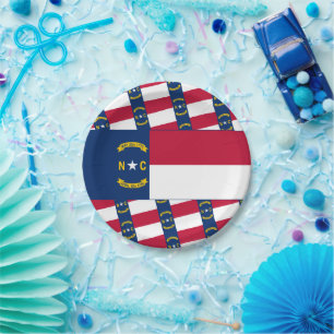 Prato De Papel Bandeira da Carolina do Norte, Bandeira da Carolin