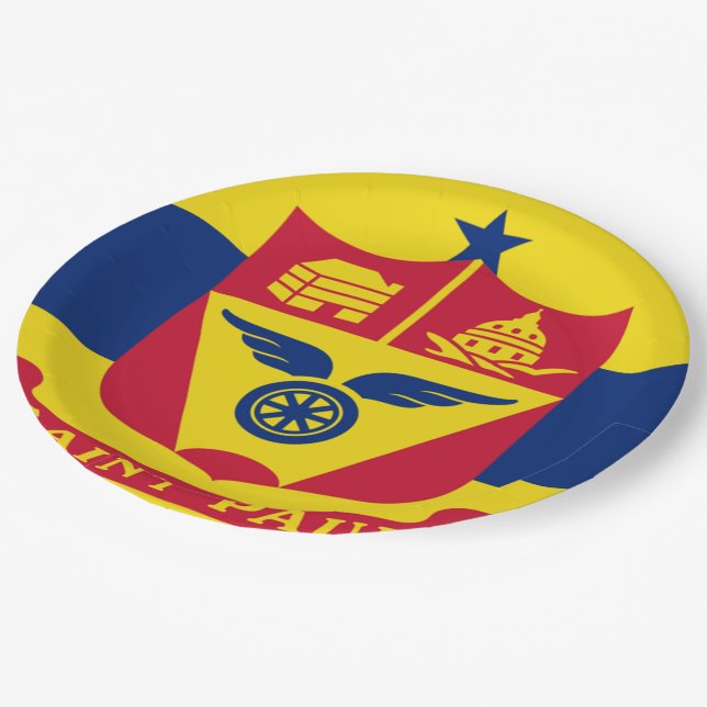Prato De Papel bandeira da cidade de Paul Santo (Inclinado)